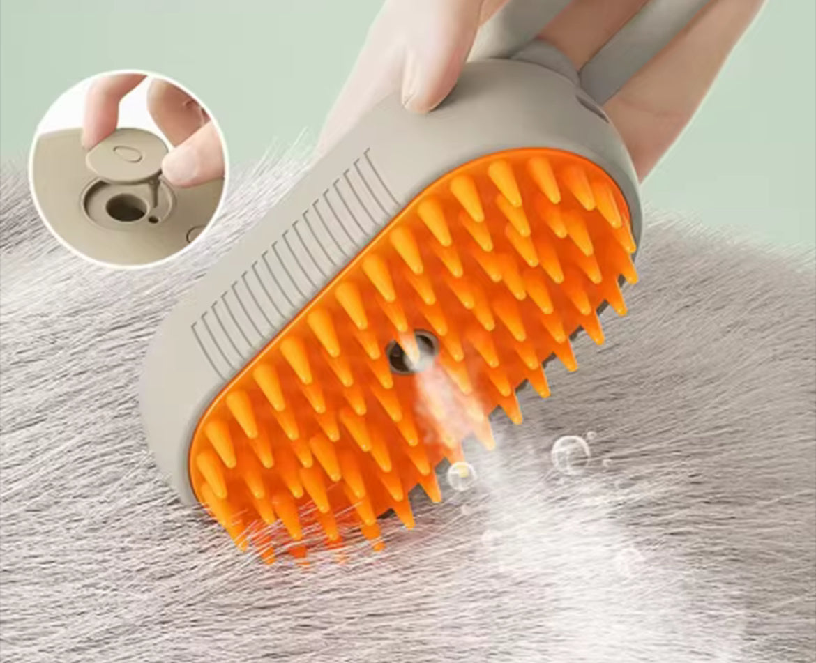 Spazzola a vapore 3 in 1 per animali domestici